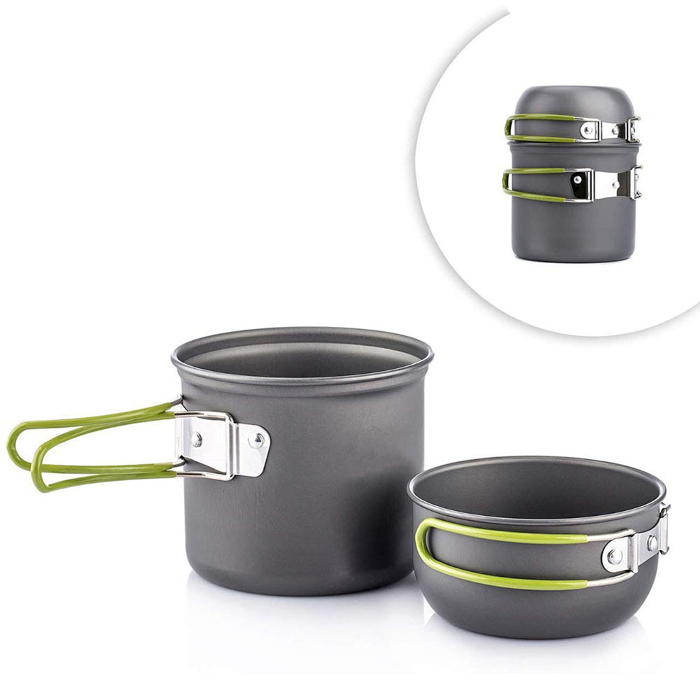 Camping Cooking Rice - Peralatan makan berkemah, Ultralight, panci berkemah,