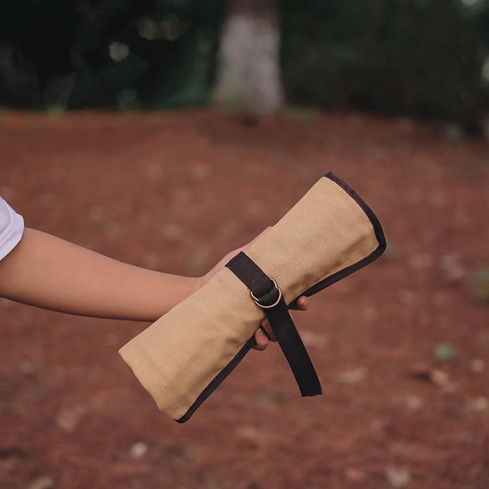 Camping Cooking Utensil Bag - Tas Gulung Peralatan Makan Portabel untuk