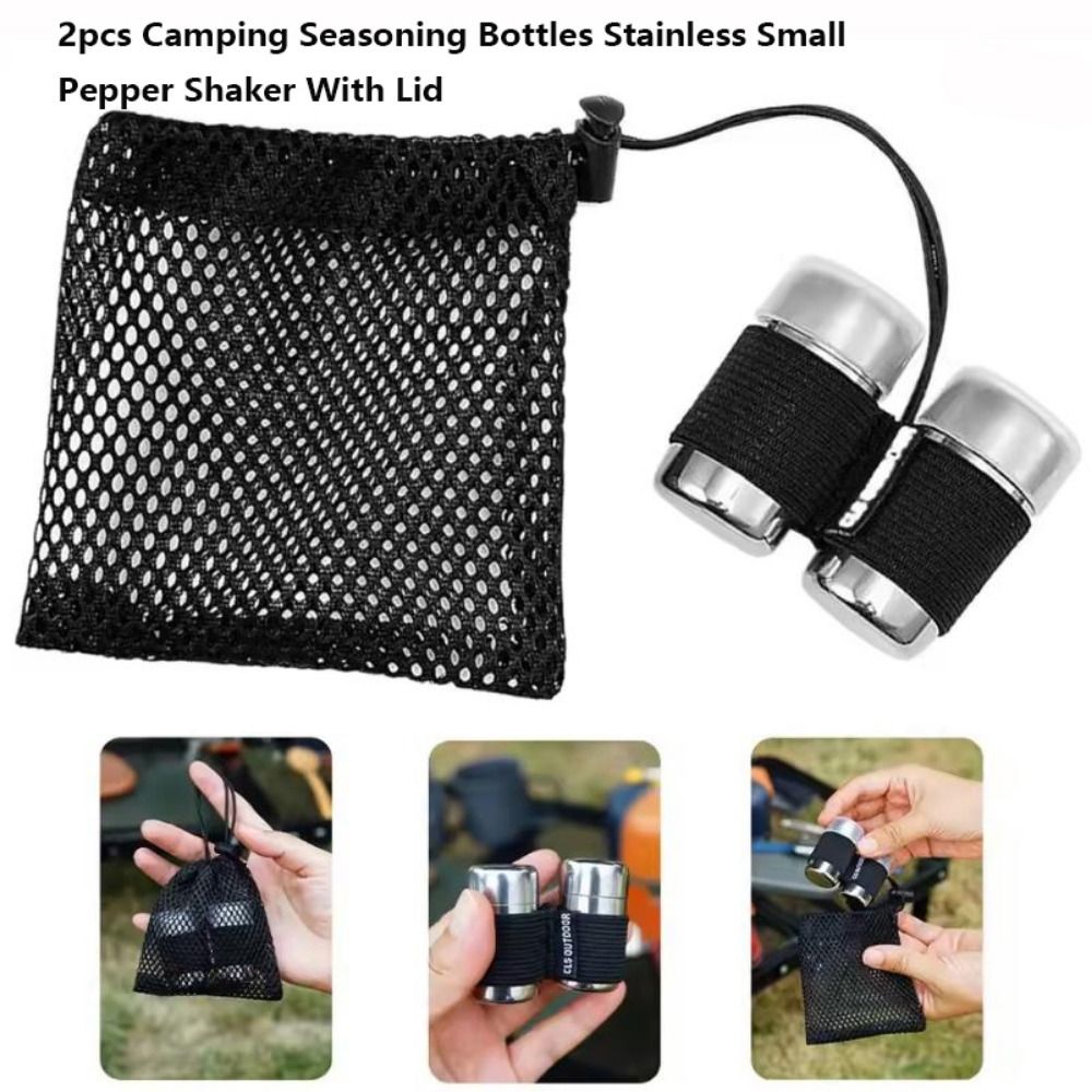Camping Cooking Multi Tool - 2 buah botol bumbu camping stainless