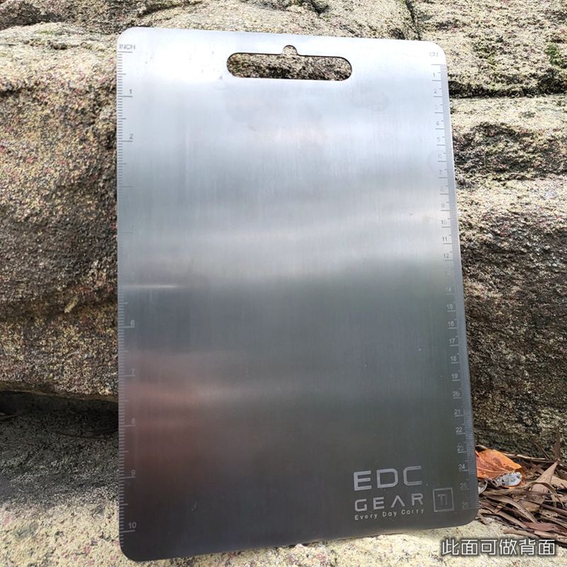 Camping Cooking Multi Tool - Papan Potong Paduan Titanium Tebal untuk