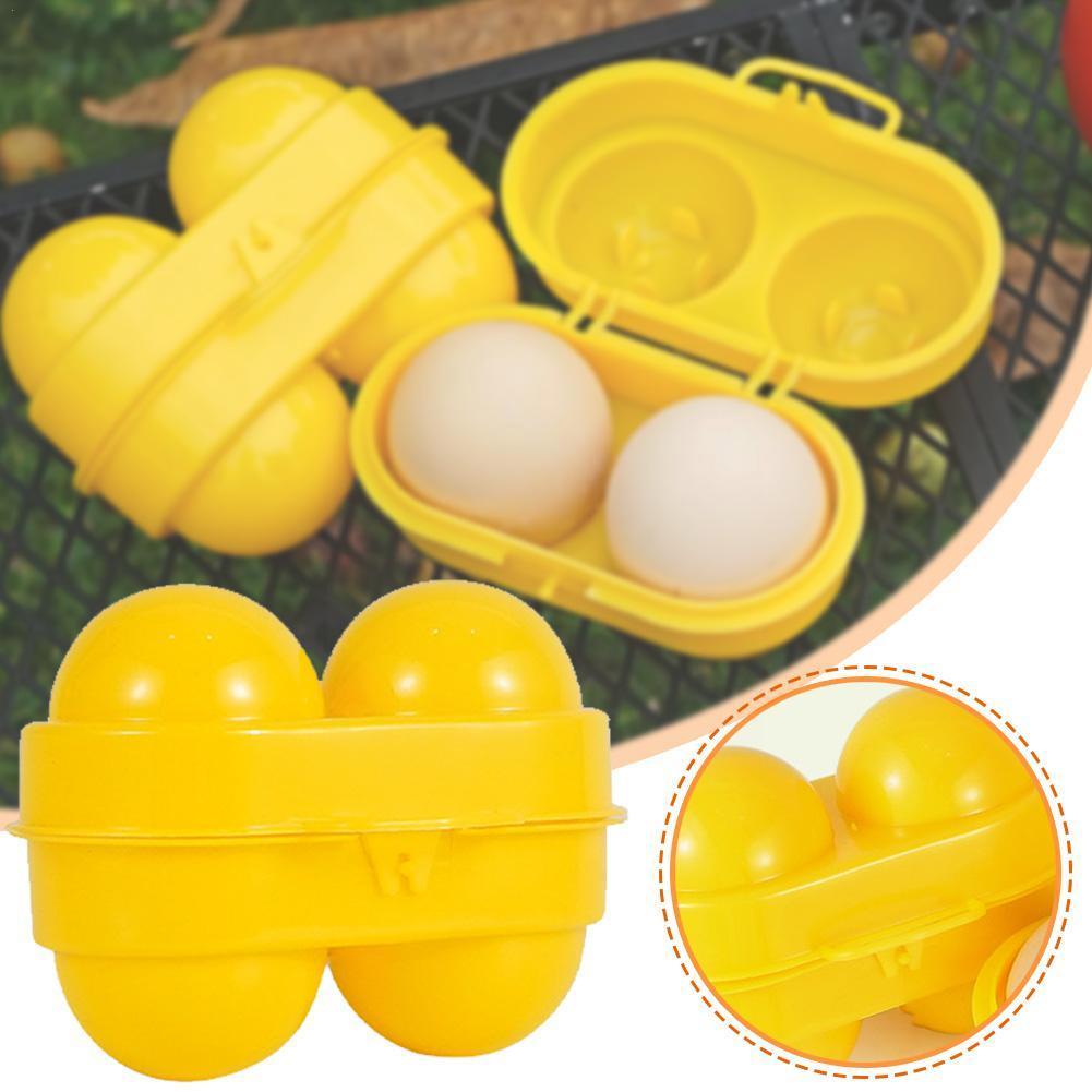 Camping Cooking Container - Kotak penyimpan telur 2 kisi, wadah