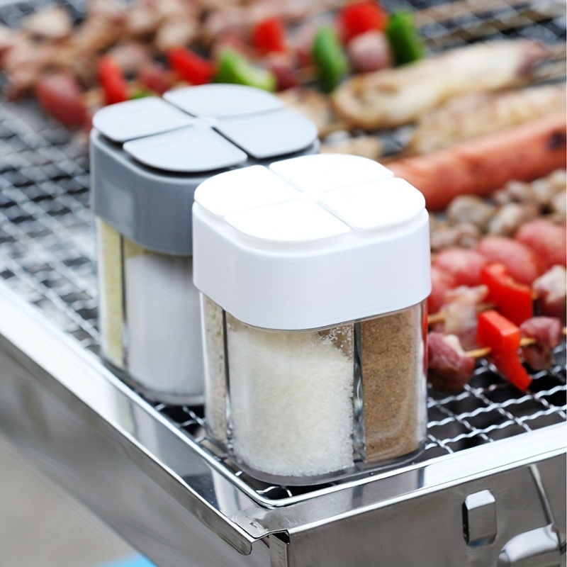 Camping Cooking Container - Pengocok bumbu berkemah 4in1, toples bumbu