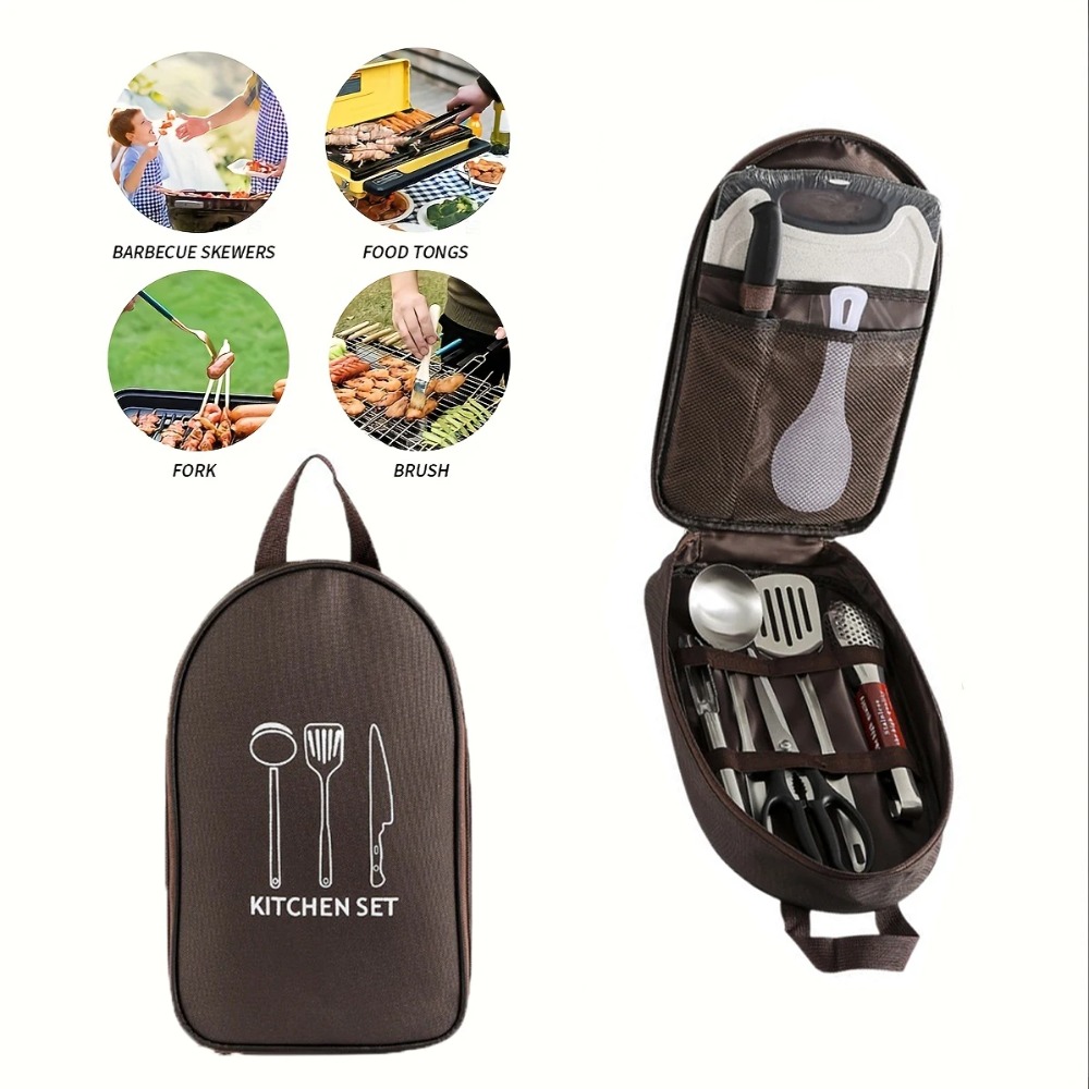 Tas Masak Luar Ruangan Portabe - Camping Cooking Utensil Bag ulasan dan harga
