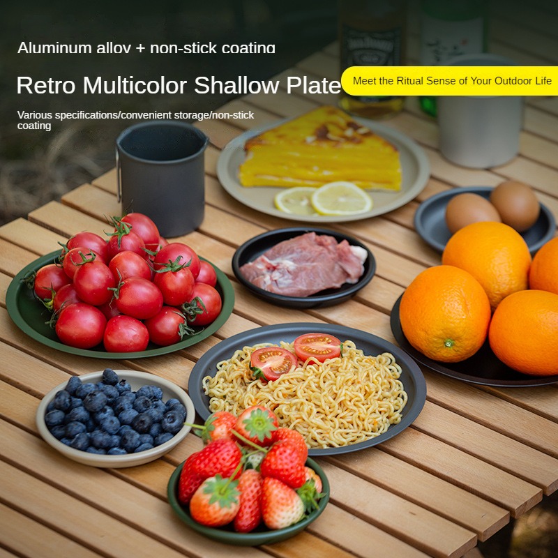 Piring makan aluminium Aloi, a - Camping Cooking Tray ulasan dan harga