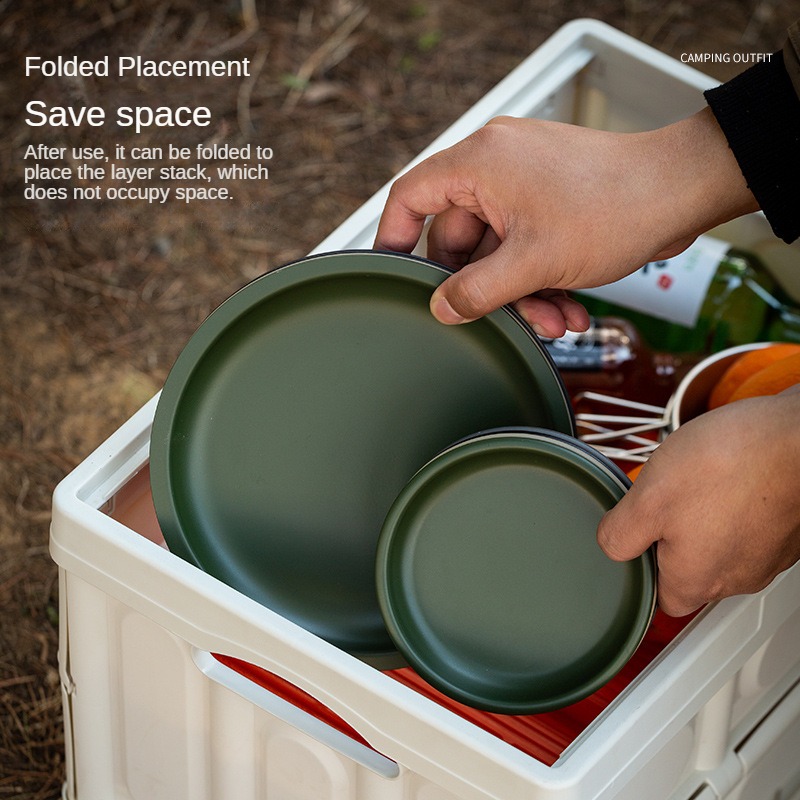 Piring makan aluminium Aloi, a - Camping Cooking Tray ulasan dan harga