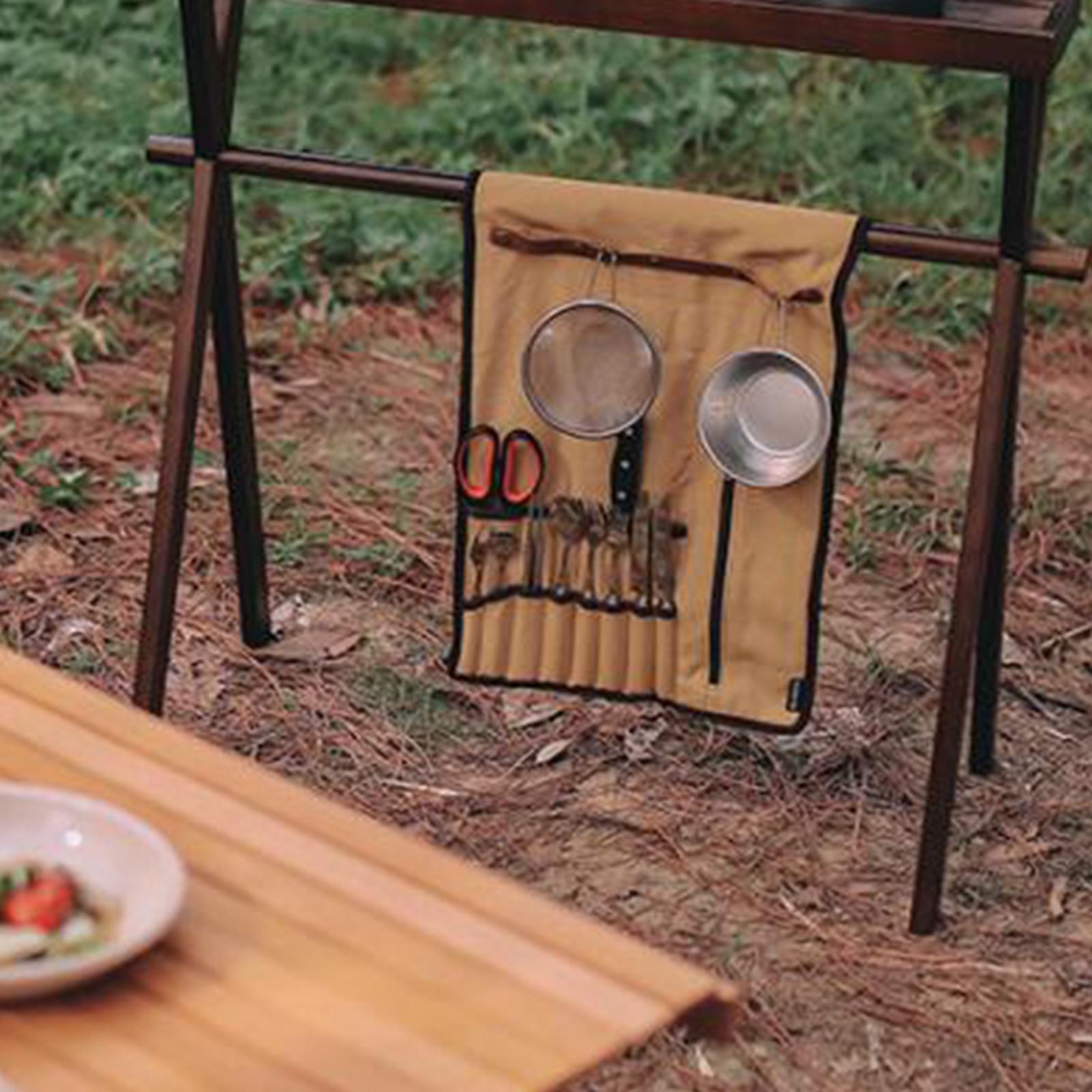 Tas Gulung Peralatan Makan Por - Camping Cooking Utensil Bag ulasan dan harga