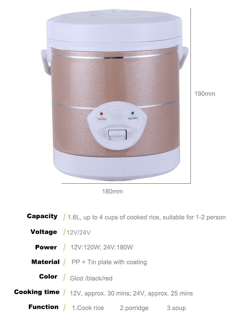 Penanak Nasi Portabel 12-24V M - Camping Cooking Rice ulasan dan harga