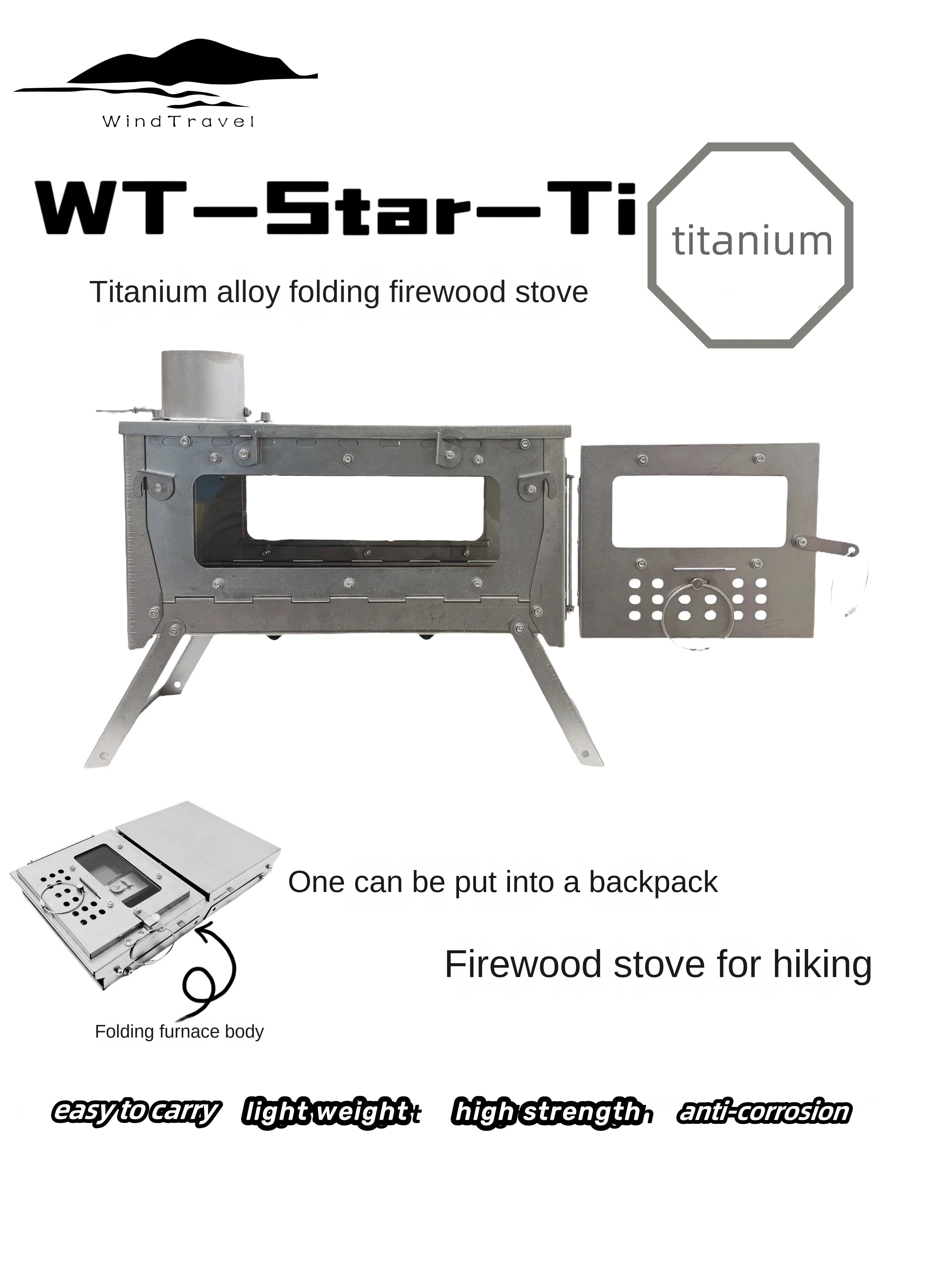 WT Star Ti kompor pemanas lipa - Camping Cooking Drawer ulasan dan harga