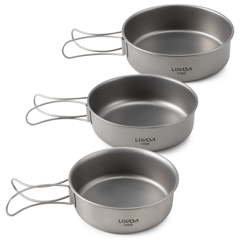 Lixada mangkuk Titanium sangat - Camping Cooking Tray ulasan dan harga